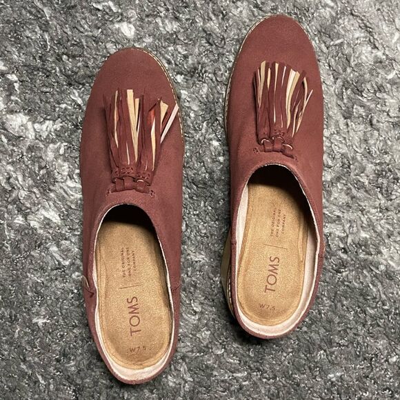 NIB TOMS Leila Tassel Mules - Picture 4 of 8
